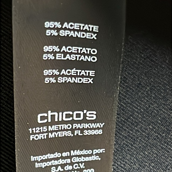 Chico's Travelers Rosemary Black 3/4 sleeve stretch dress, size small petite - Picture 4 of 17